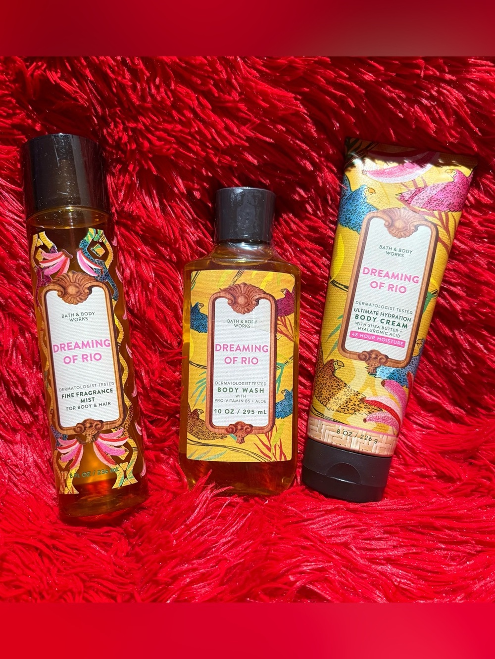 Bath & Body Works Dreaming of Rio Body Wash, Cream and fragrance spray
